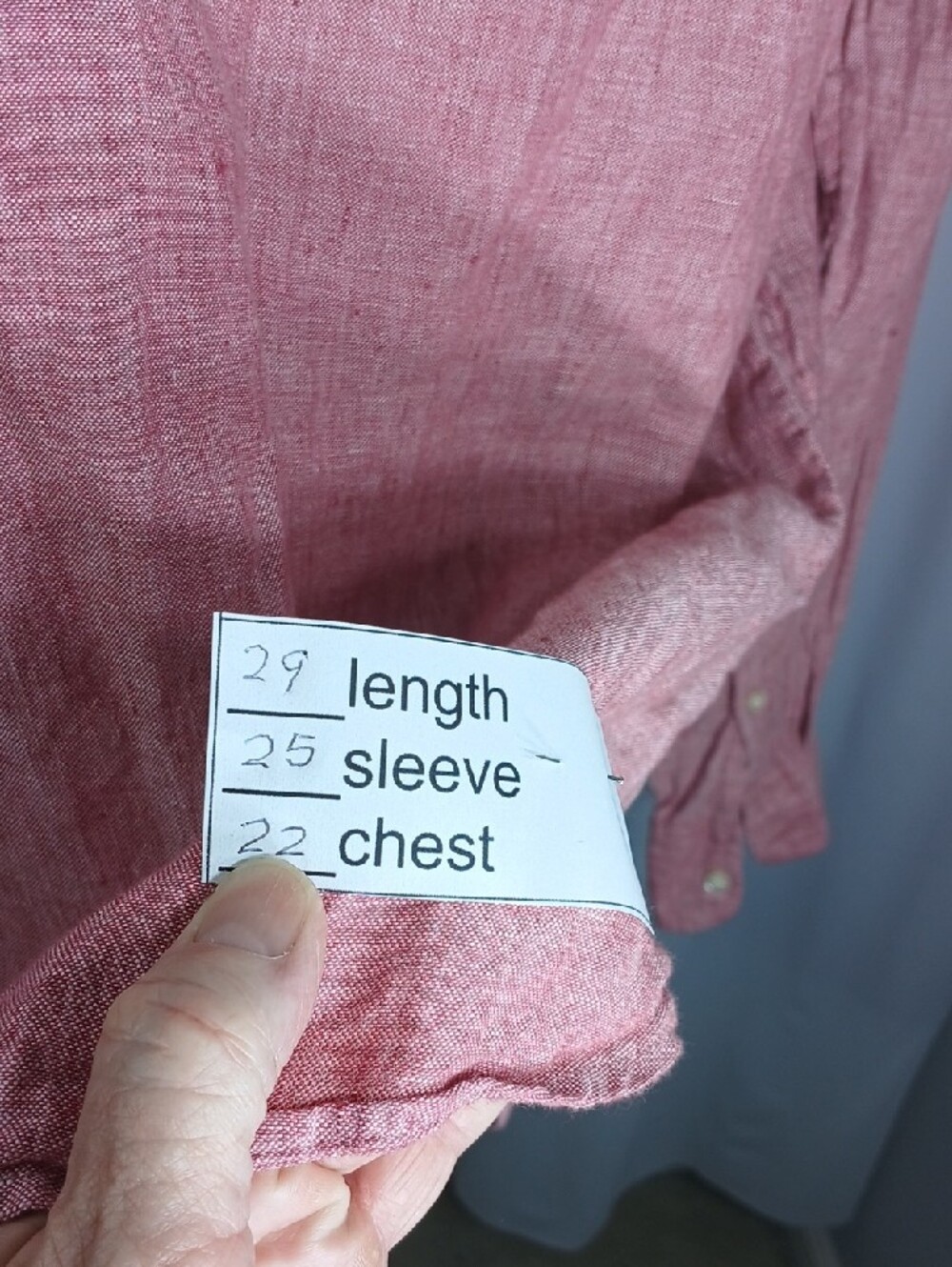 J. Crew red Linen Button-Up Shirt - Picture 7 of 10